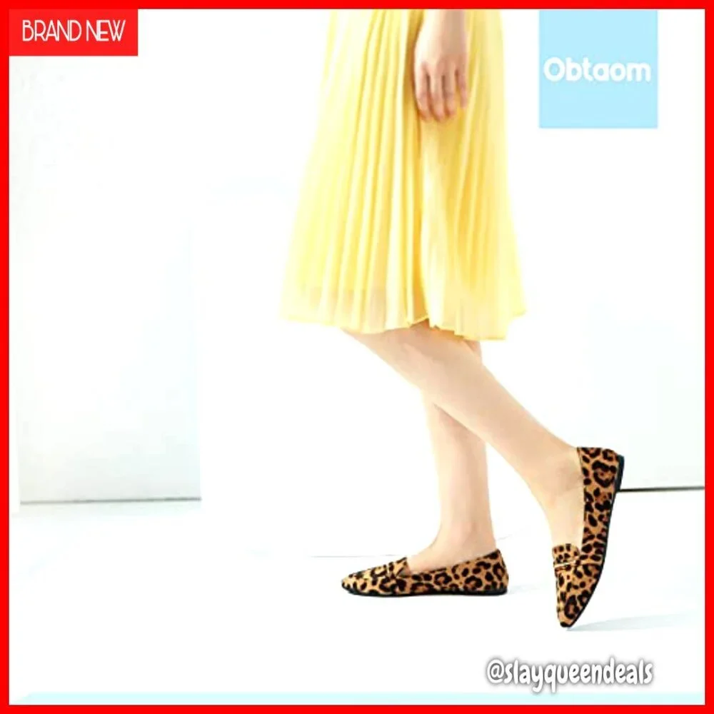 Pointy Toe Loafers Faux Suede Slip On Work Shoes Comfortable Flats